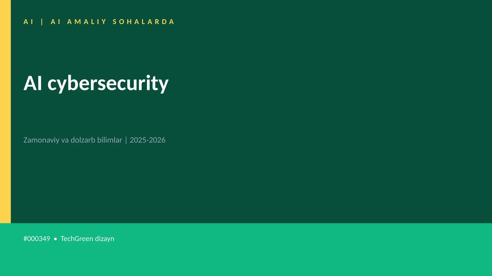 AI cybersecurity