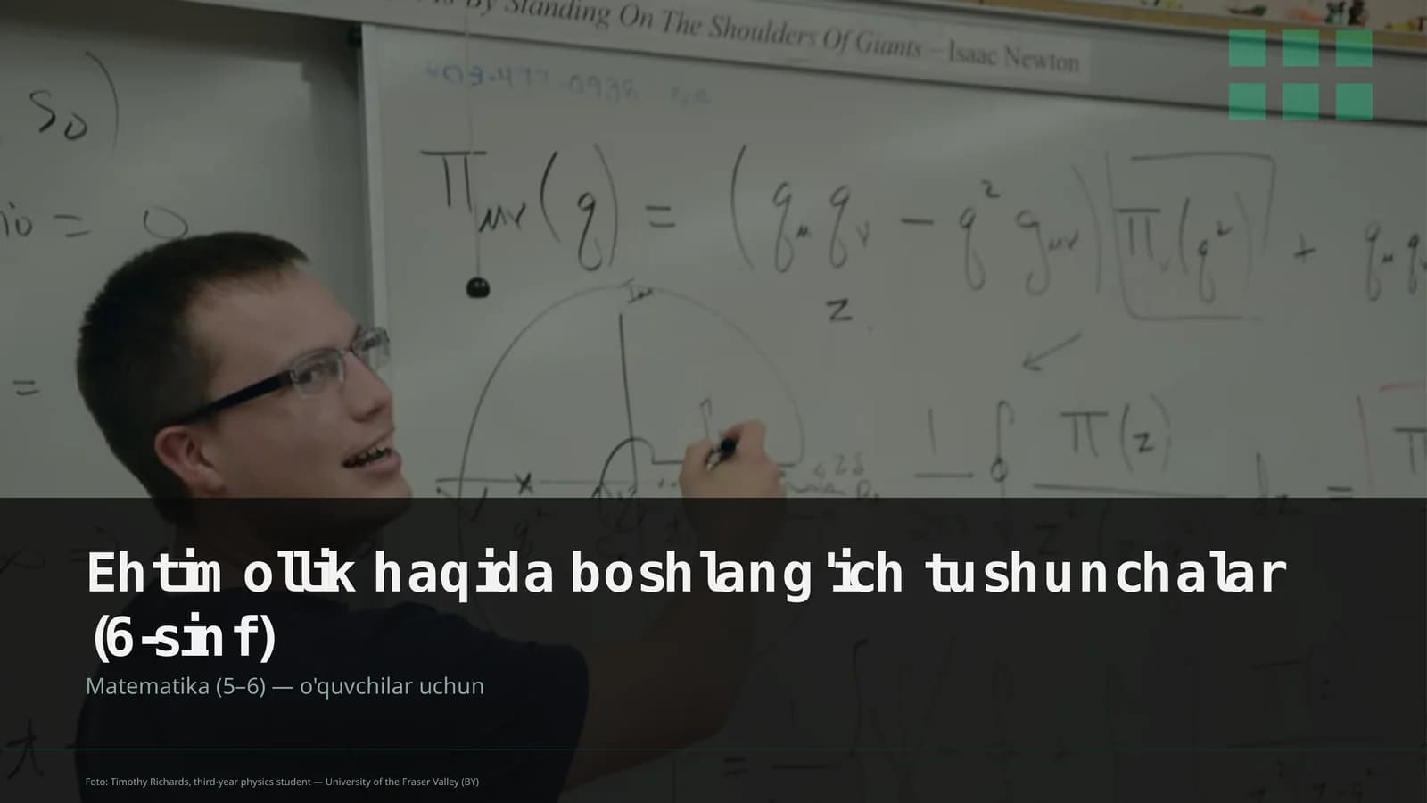 Ehtimollik haqida boshlang'ich tushunchalar (6-sinf)