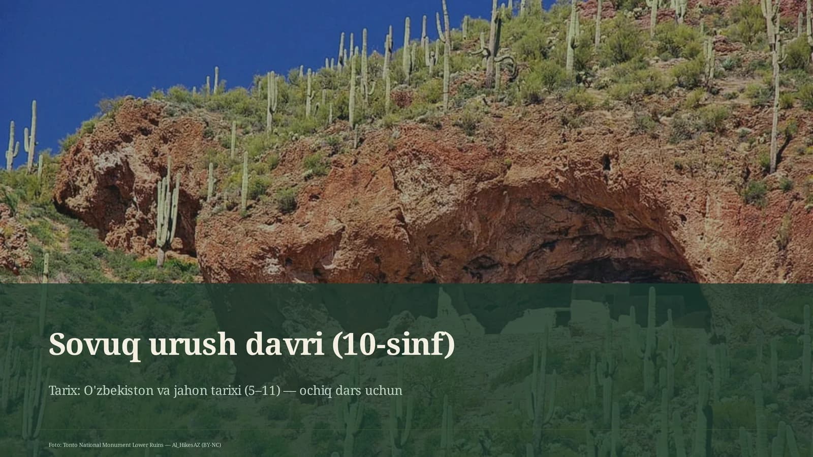 Sovuq urush davri (10-sinf)