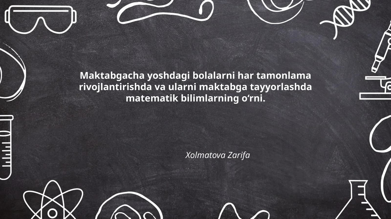 Matematik bilimlarning o‘rni