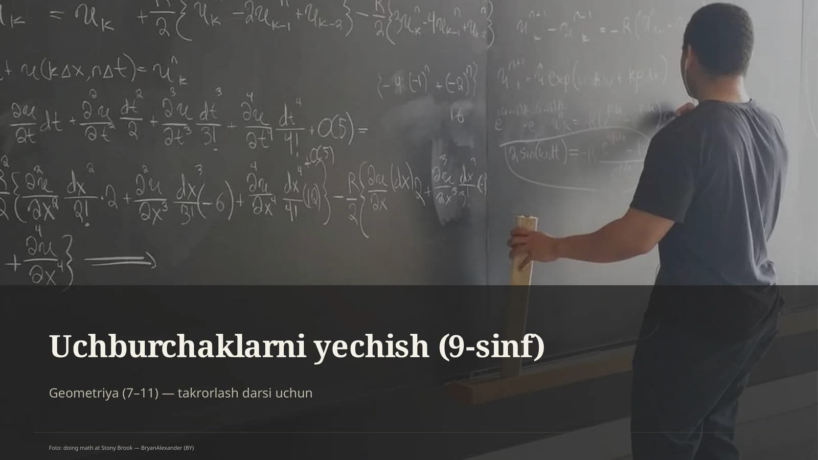 Uchburchaklarni yechish (9-sinf)