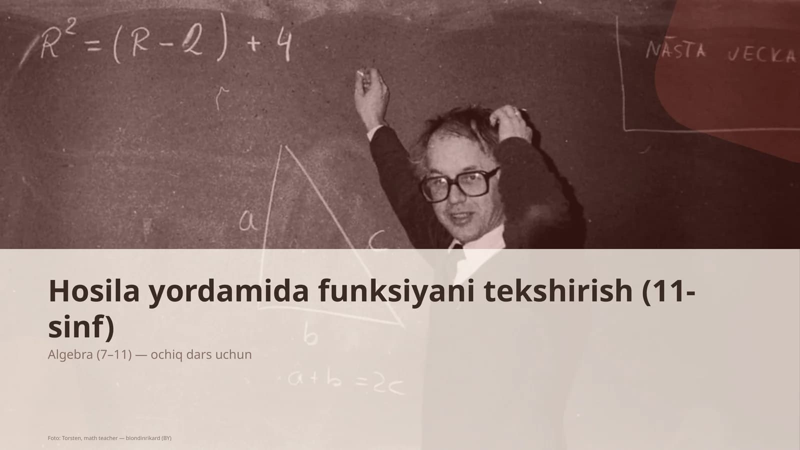 Hosila yordamida funksiyani tekshirish (11-sinf)