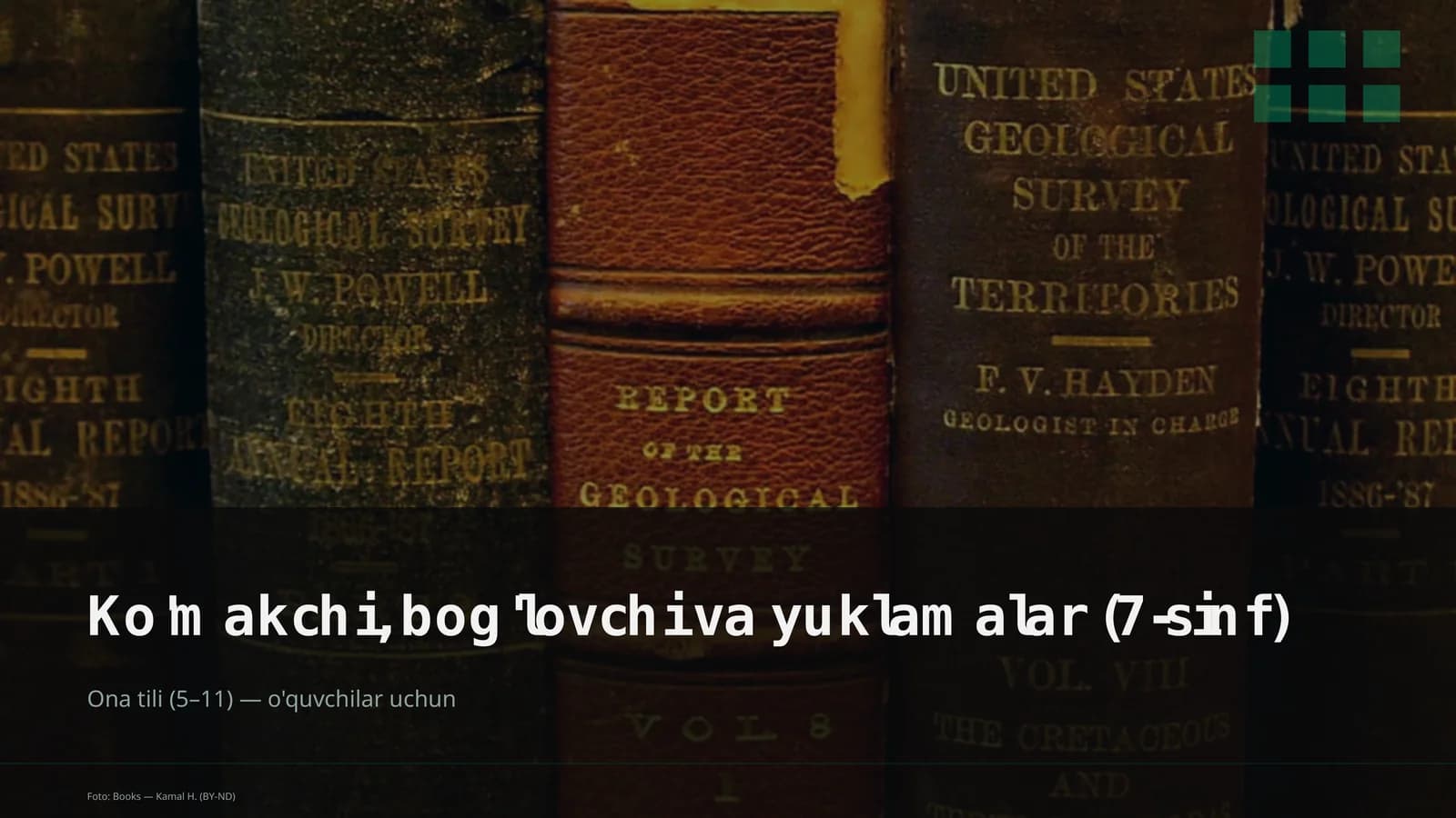 Ta'limiy maqsad: mavzu mohiyati va qoidalarini o'rgatish