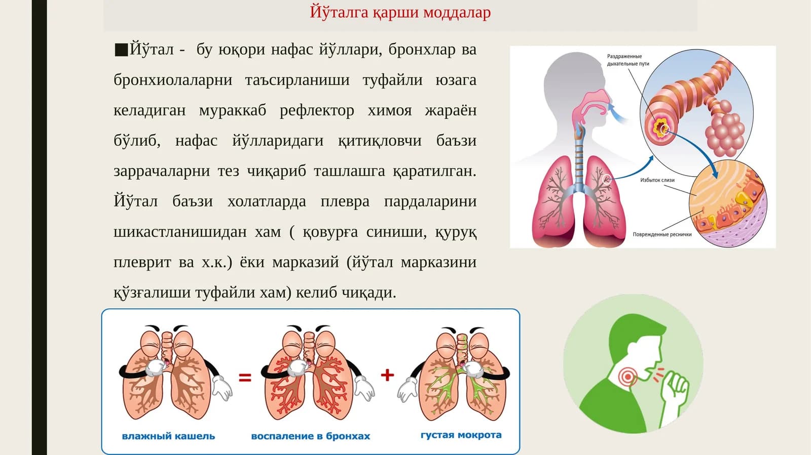 Йўталга қарши моддалар