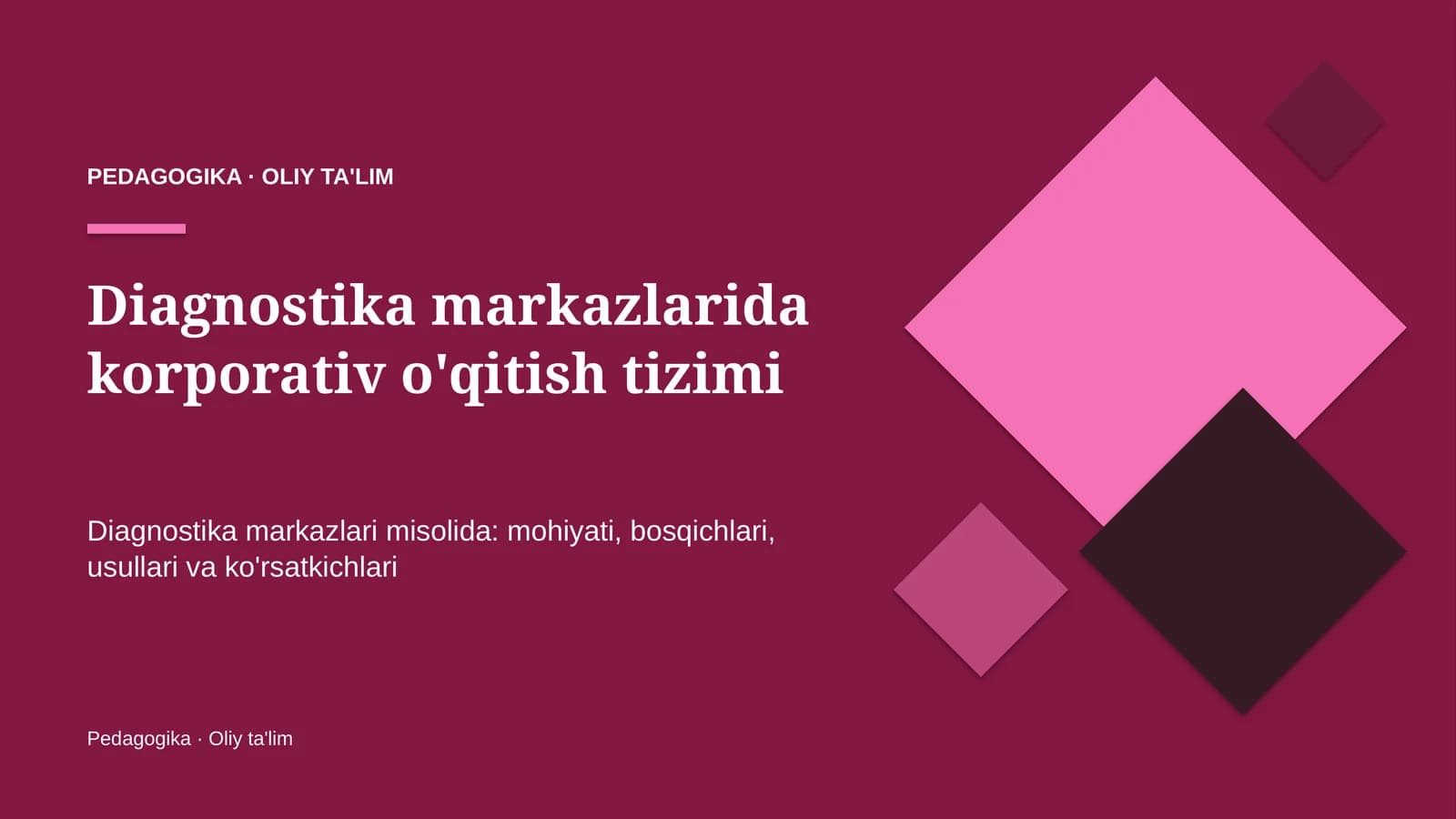 diagnostika markazlarida korporativ o'qitish tizimi 9460