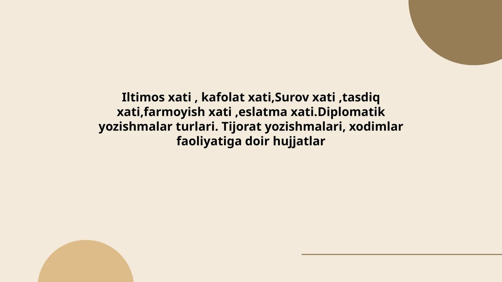 Diplomatik yozishmalar turlari