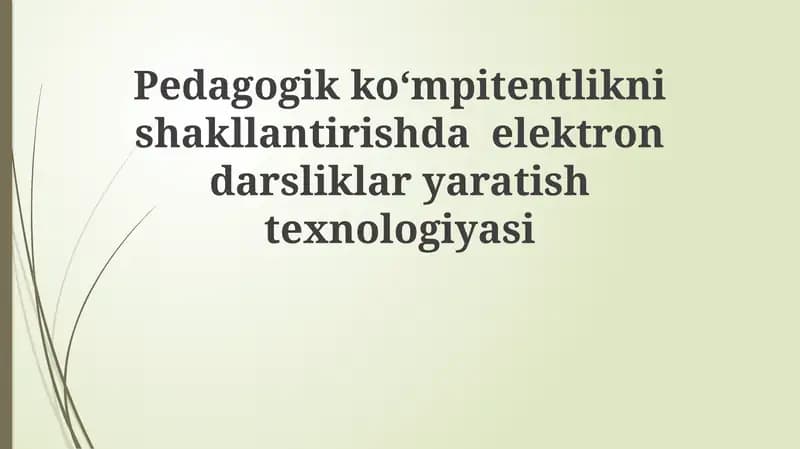 Elektron darsliklar