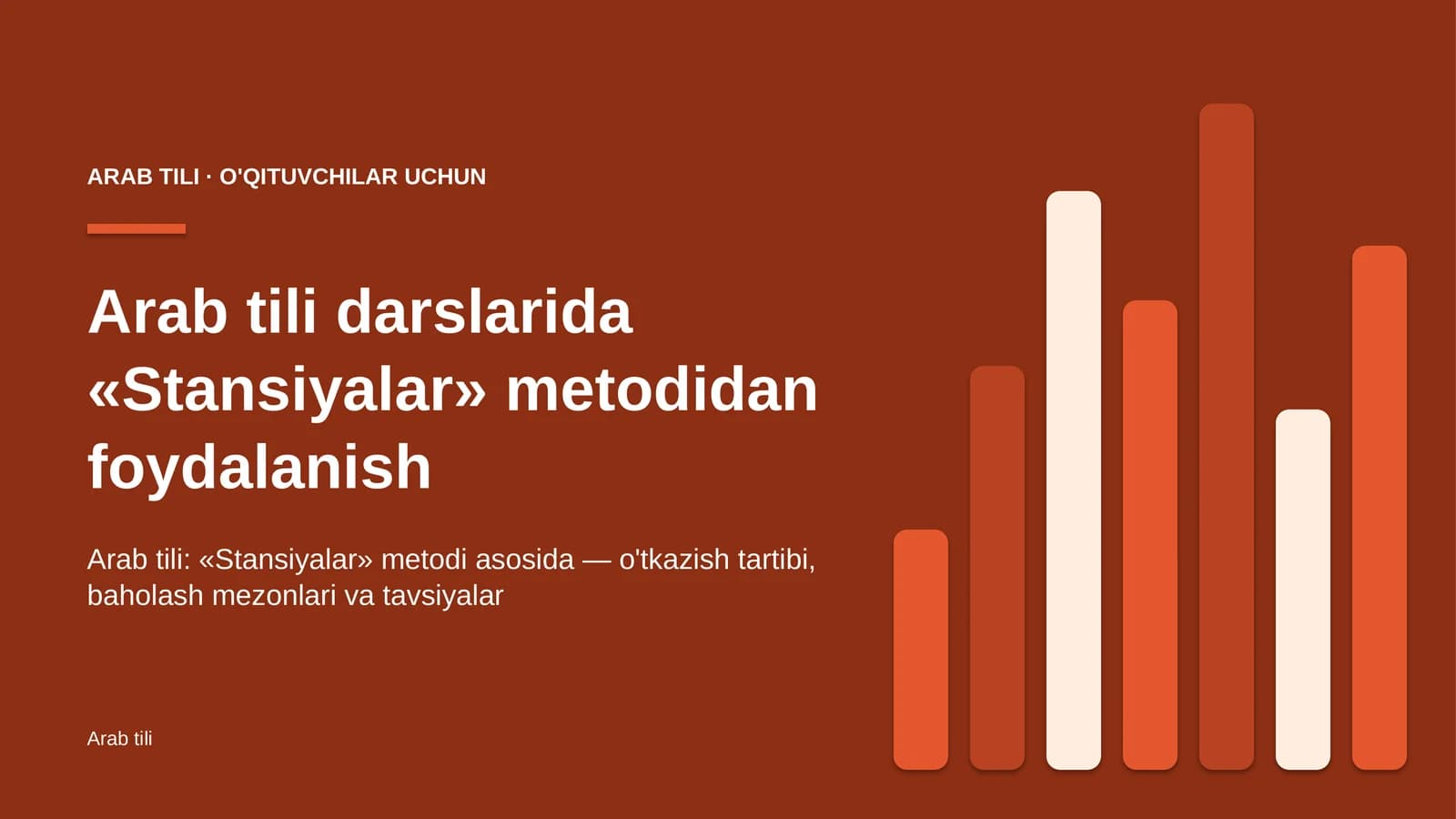 arab tili darslarida stansiyalar metodidan foydalanish 2932