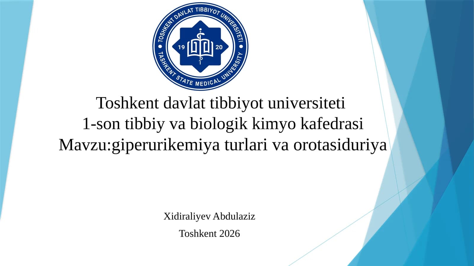 Giperurikemiya turlari: podagra, ksantinuriya, Lesha Nixan sindromi, orttirilgan giperurikemiyalar. Buyraklarda urat toshlarini hosil bo 'lishi va davolash yo 'llari. Orotasiduriya, uning sabablari va uridin bilan davolash mexanizmi.