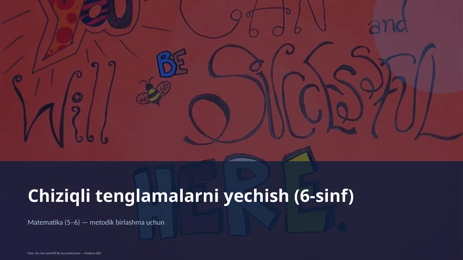 Chiziqli tenglamalarni yechish (6-sinf)
