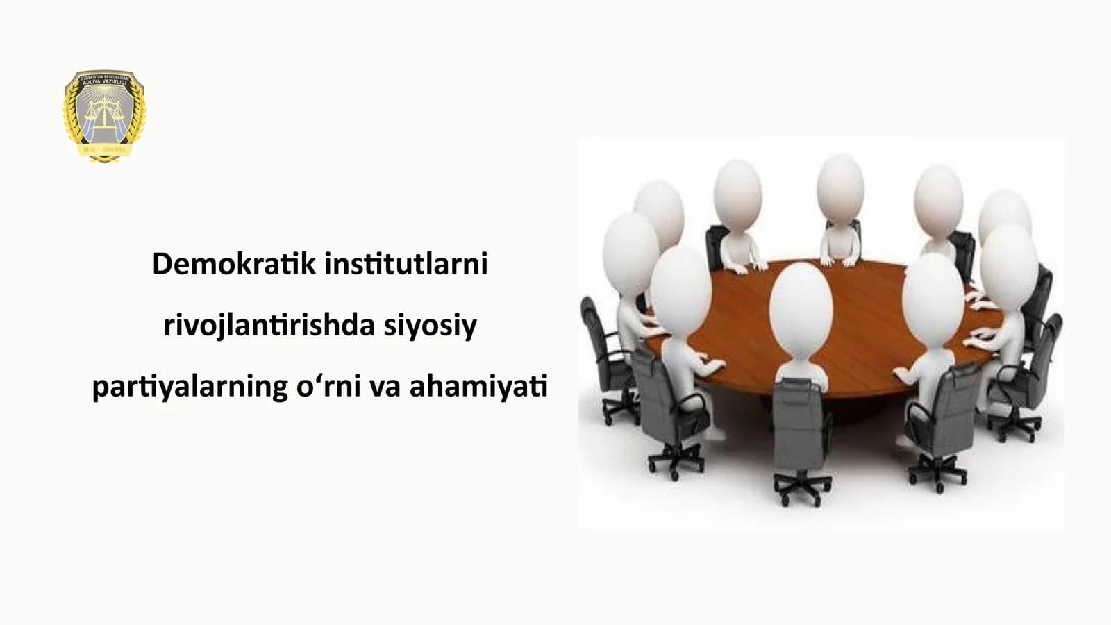 Demokratik institutlarni rivojlantirishda siyosiy partiyalarning oʻrni va ahamiyati