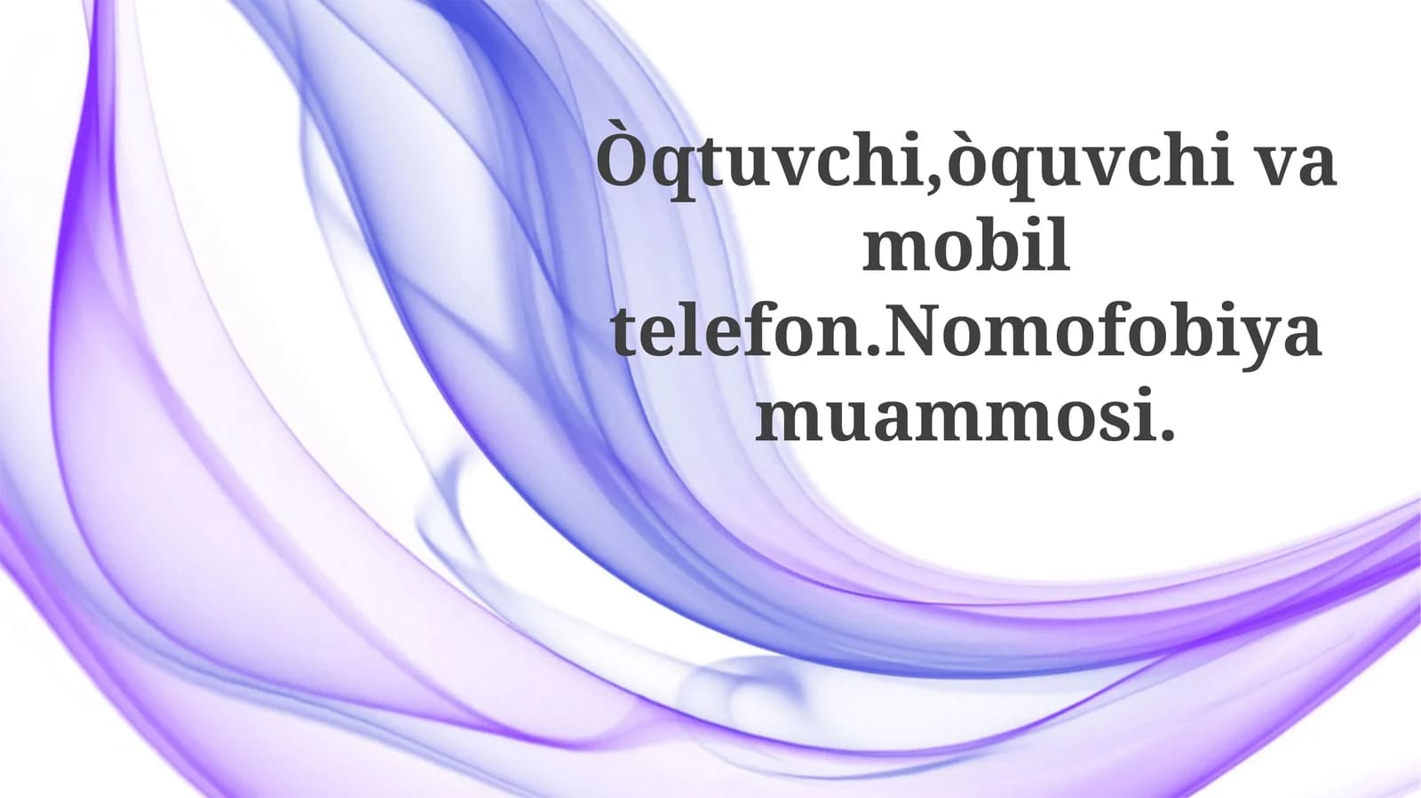 Nomofobiya: Yangi Davr Xavotirlanishi