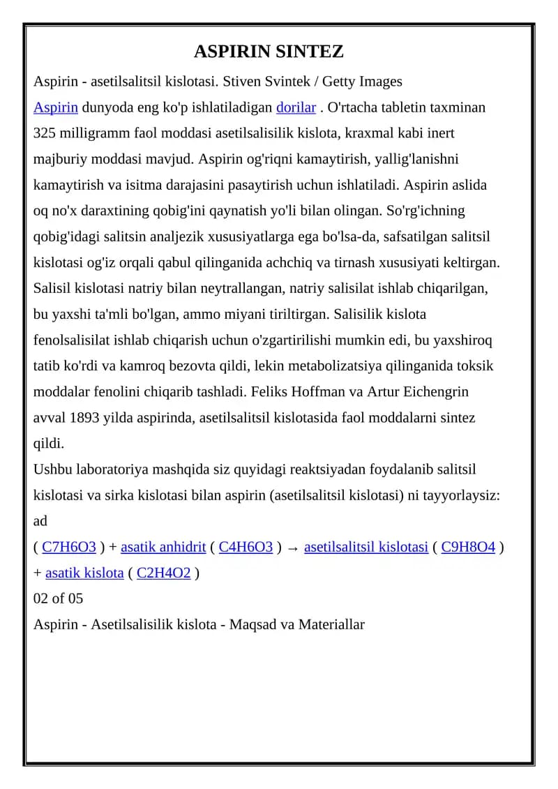 Aspirin