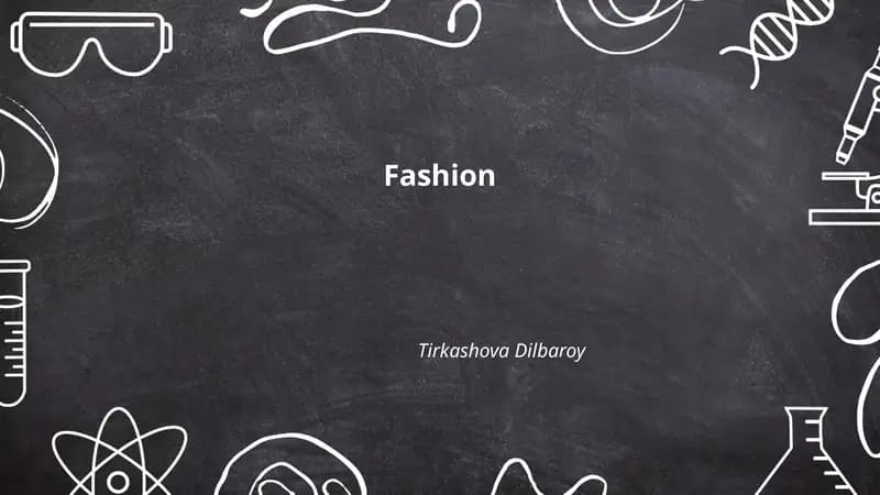 Fashion Trends and Forecasting