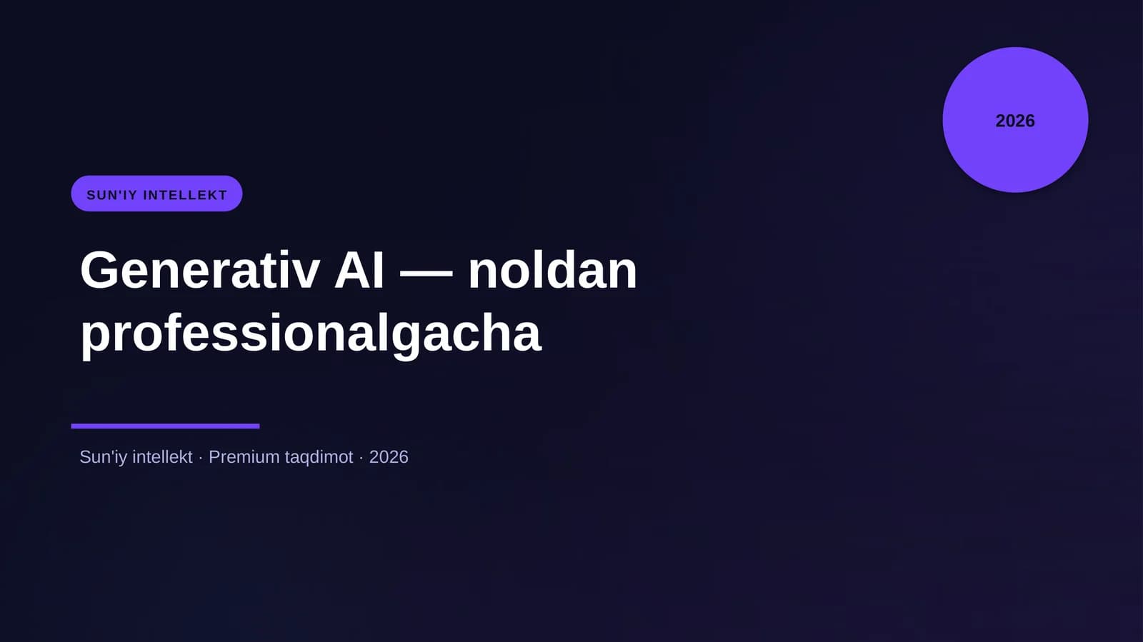 Generativ AI — noldan professionalgacha