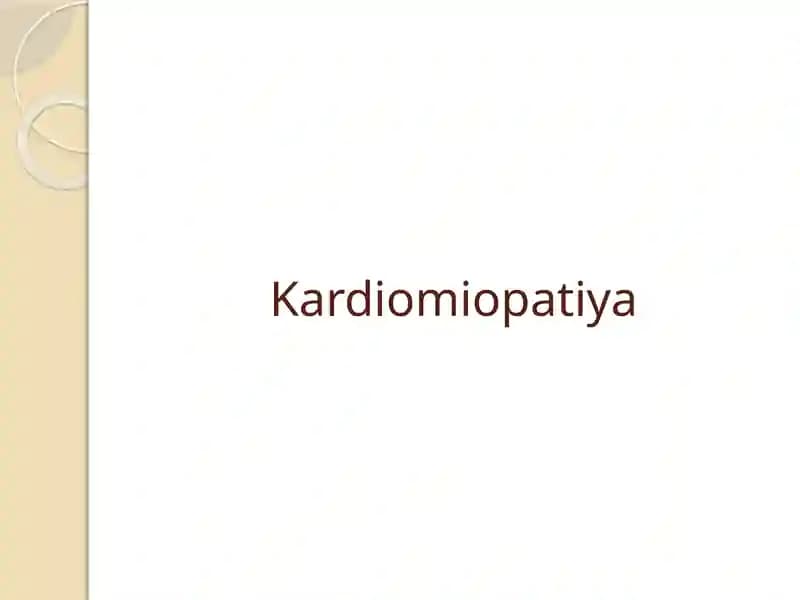 Kardiomiopatiya