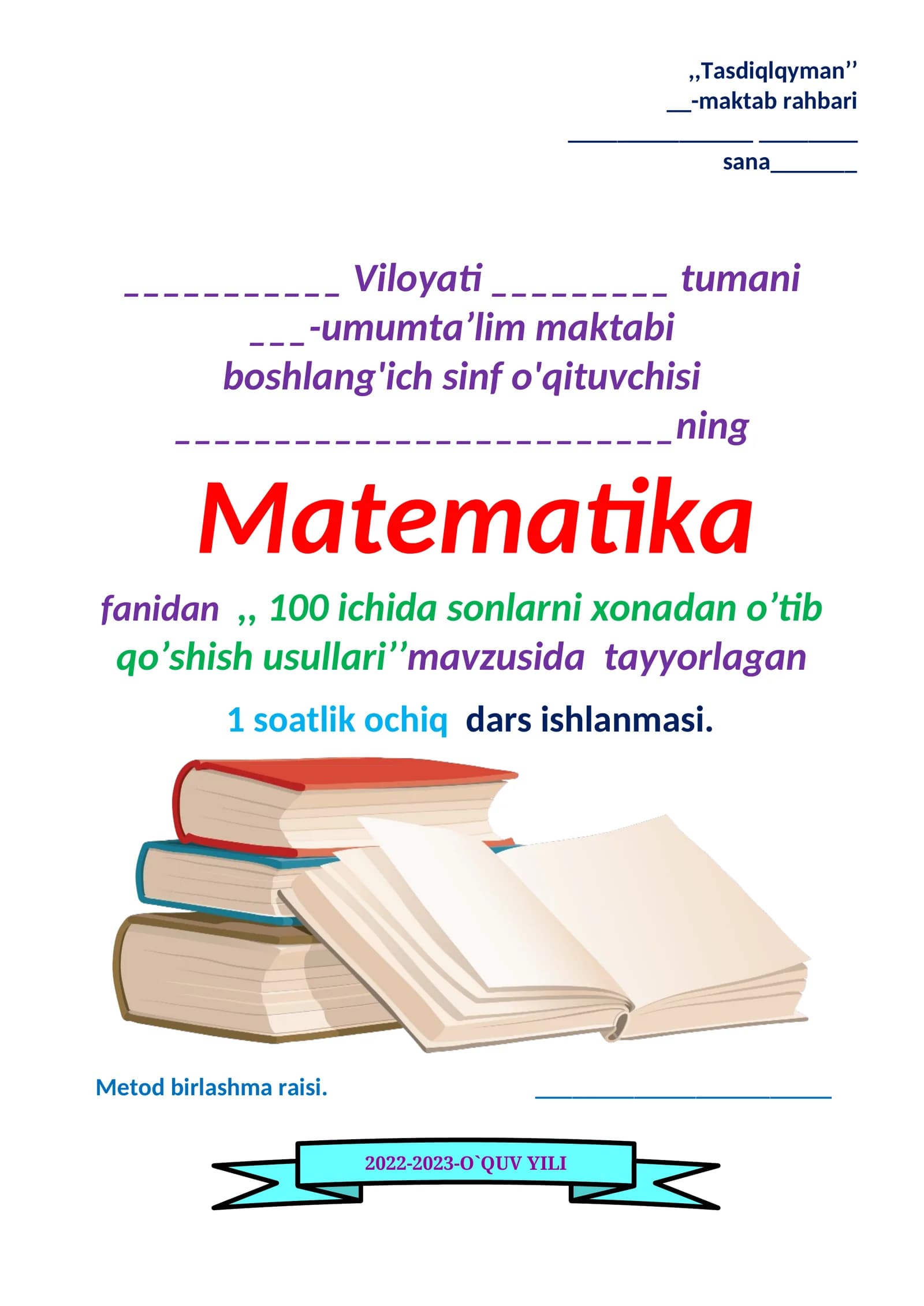 100 ichida sonlarni xonadan o’tib qo’shish usullari