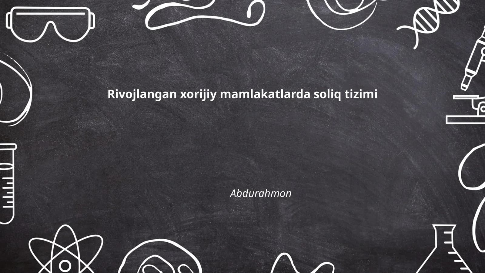 Xorijiy mamlakatlarda soliq tizimi