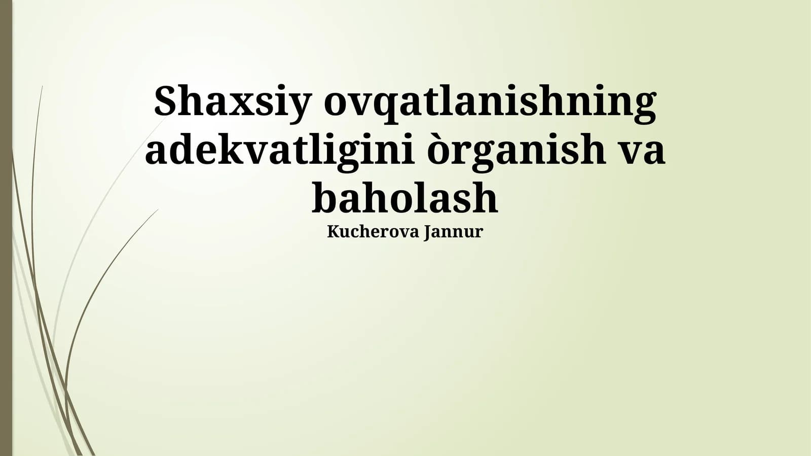 Shaxsiylashtirilgan ovqatlanishning samaradorligini baholash