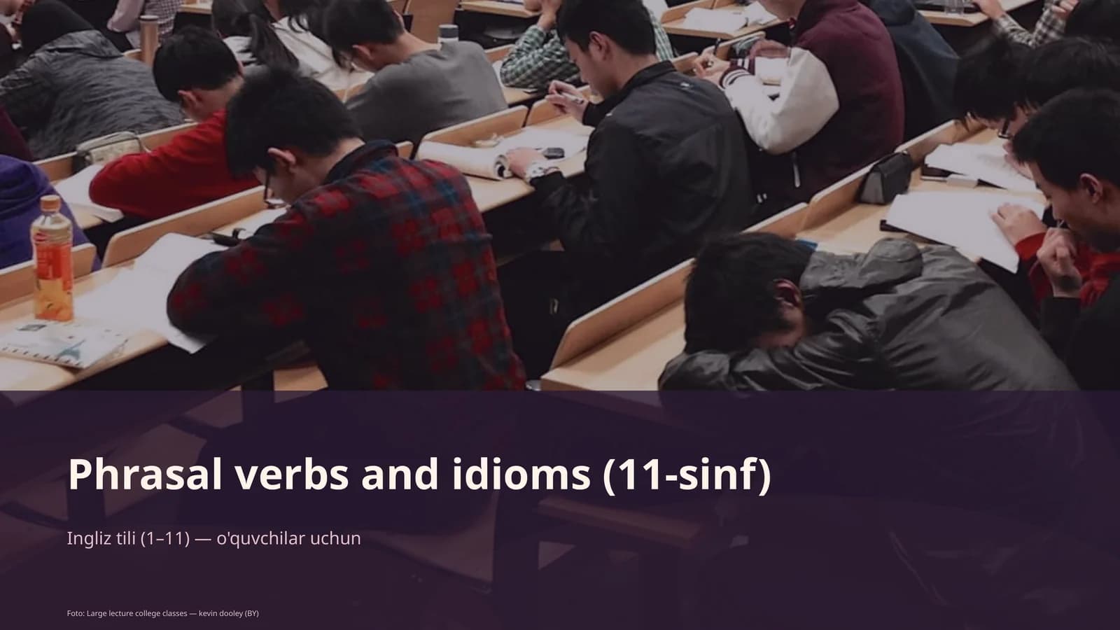 Phrasal verbs and idioms (11-sinf)