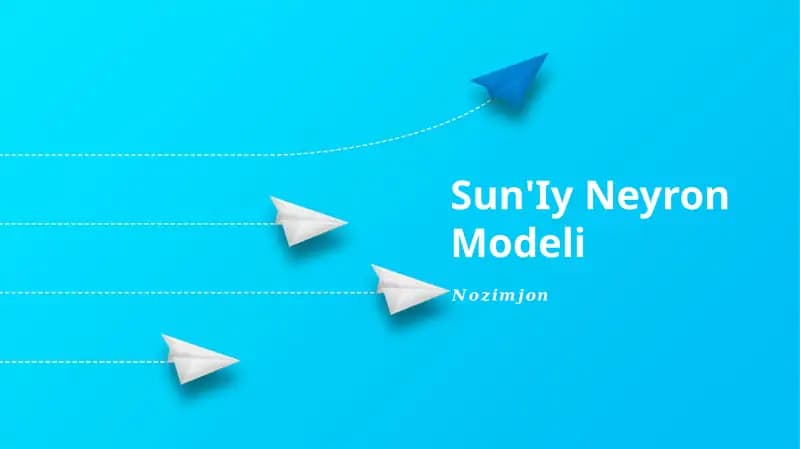 Sun'Iy Neyron Modeli