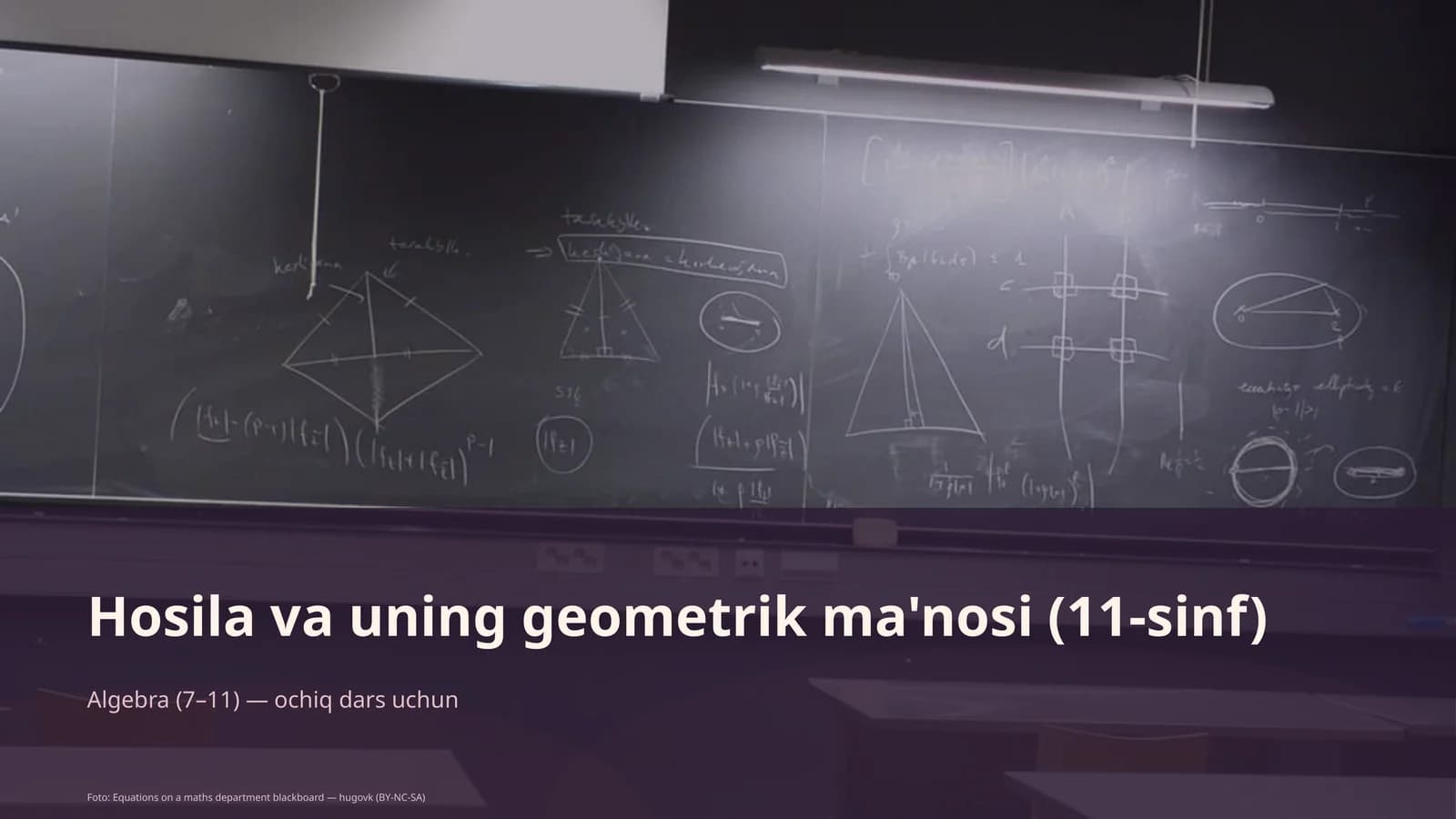 Hosila va uning geometrik ma'nosi (11-sinf)
