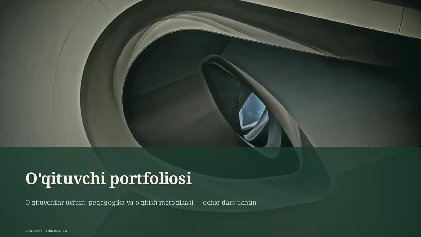 O'qituvchi portfoliosi