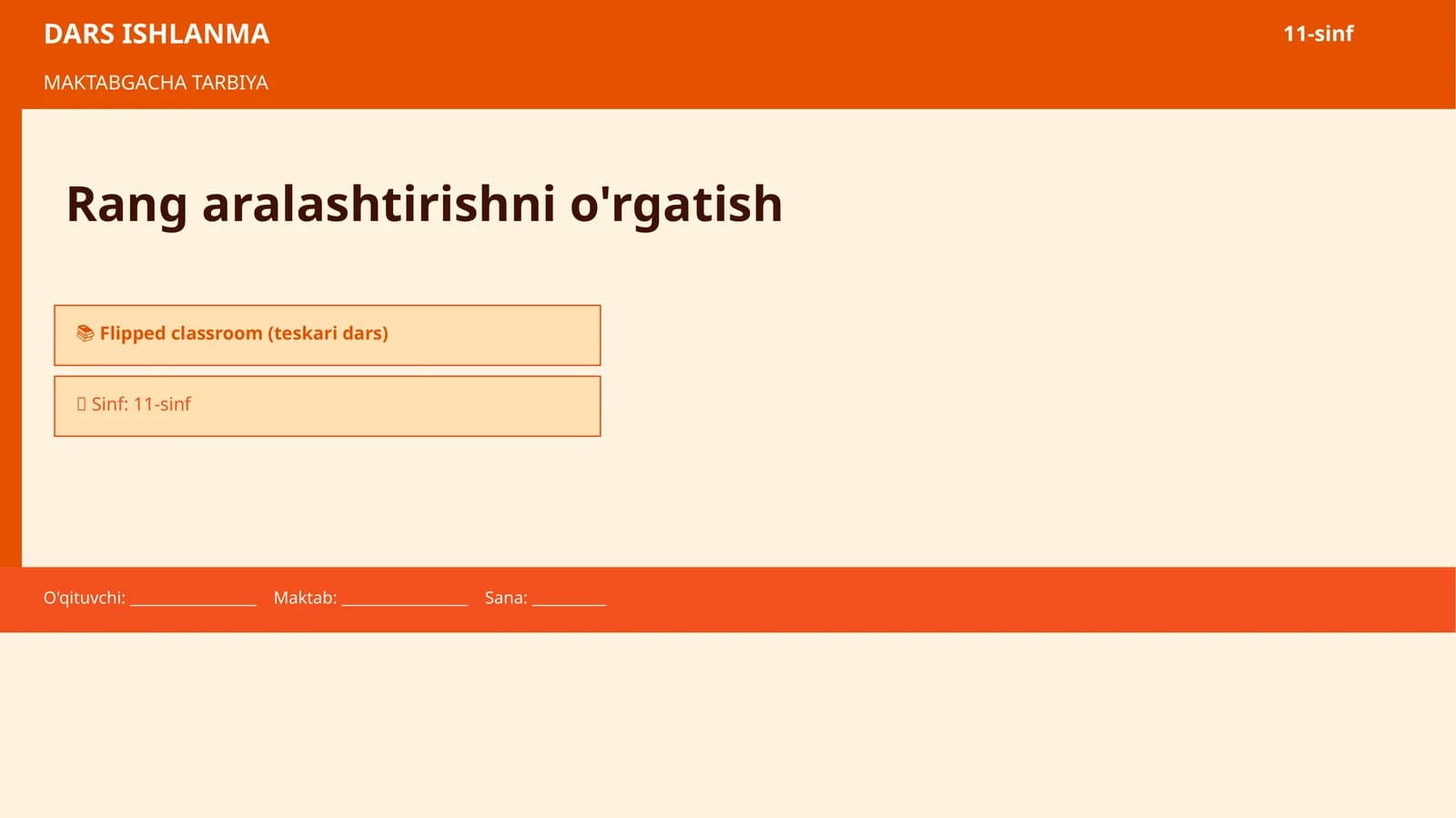 DARS ISHLANMA