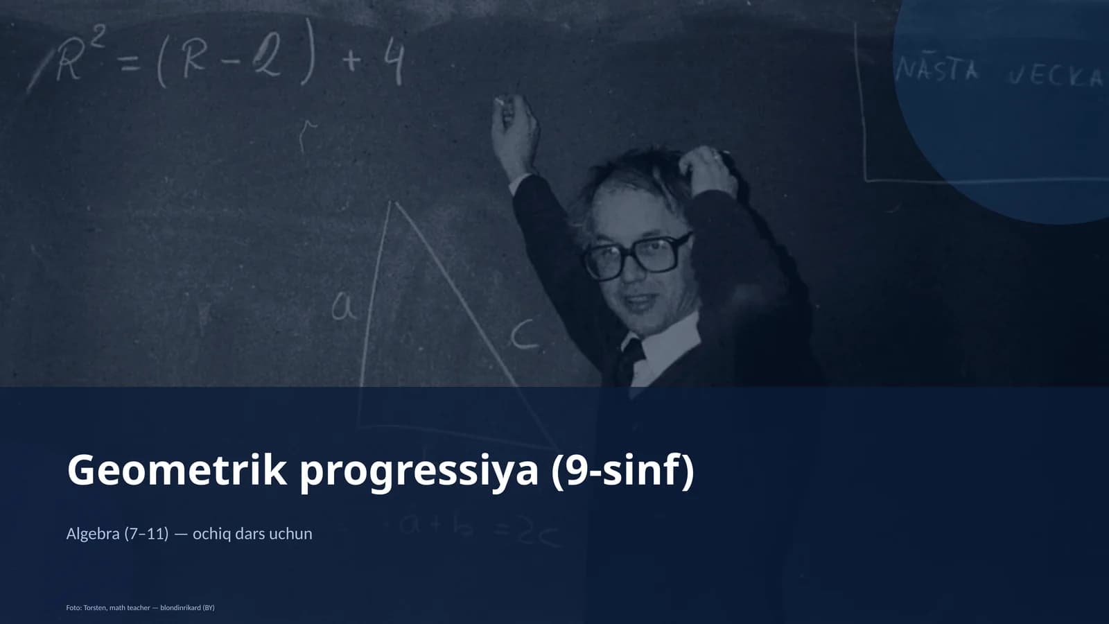 Geometrik progressiya (9-sinf)