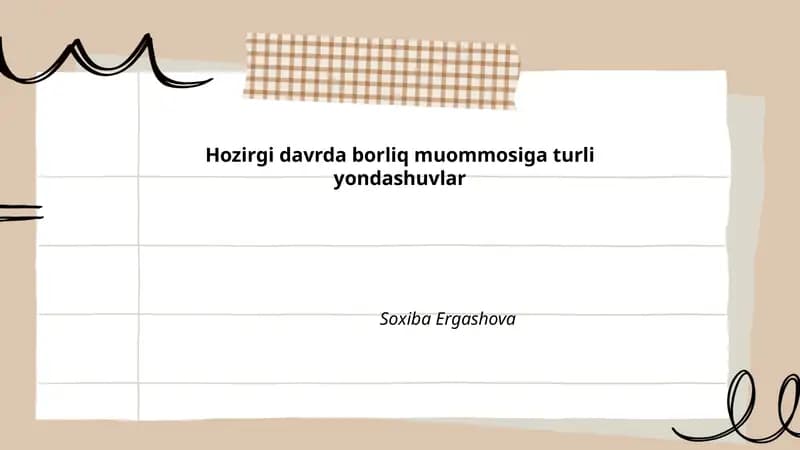 Zamonaviy falsafada borliq tushunchasi