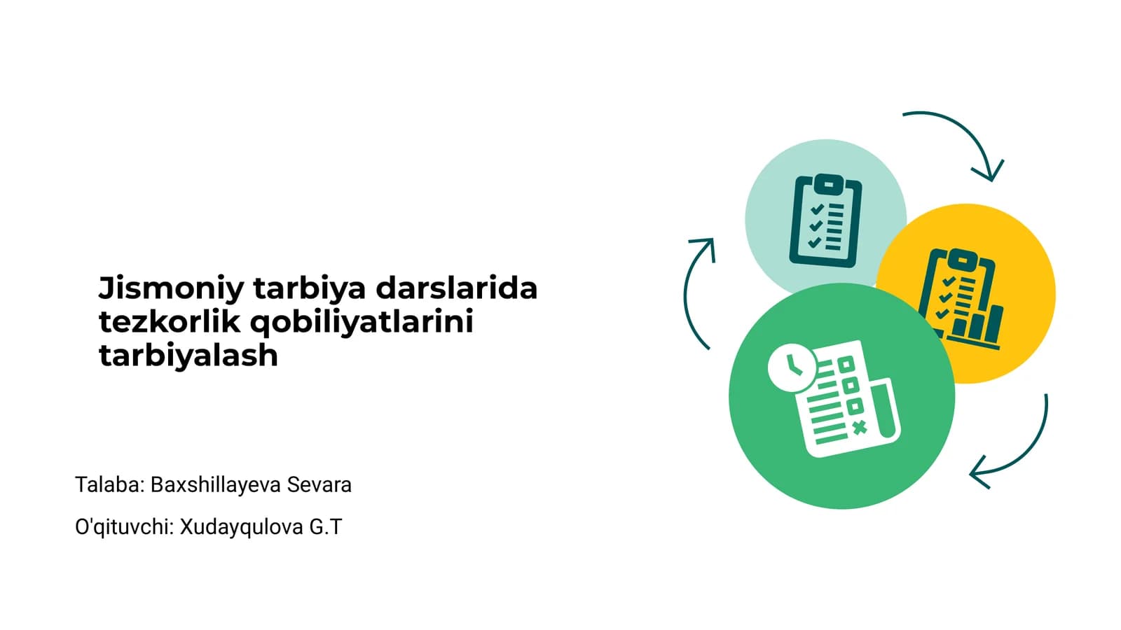 Jismoniy tarbiya darslarida tezkorlik qobiliyatlarini tarbiyalash