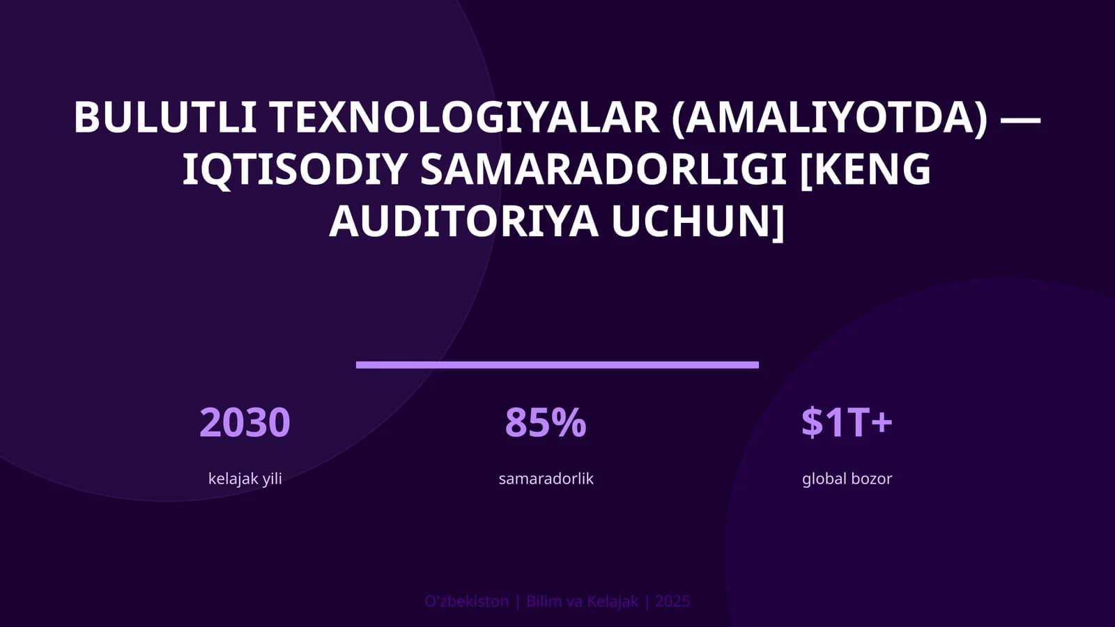 Bulutli texnologiyalar (amaliyotda) — iqtisodiy samaradorligi [keng auditoriya uchun]