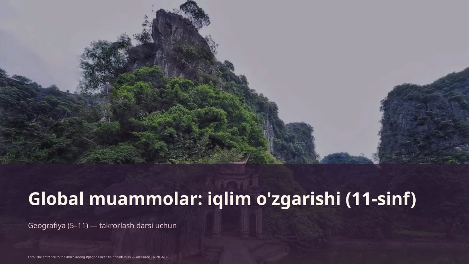 Global muammolar: iqlim o'zgarishi (11-sinf)