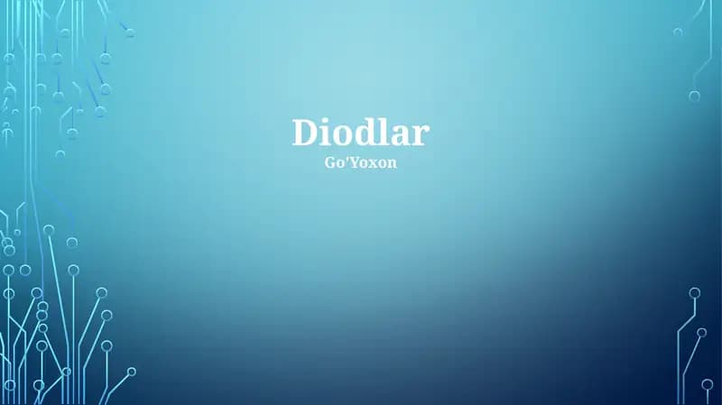 Diodlar