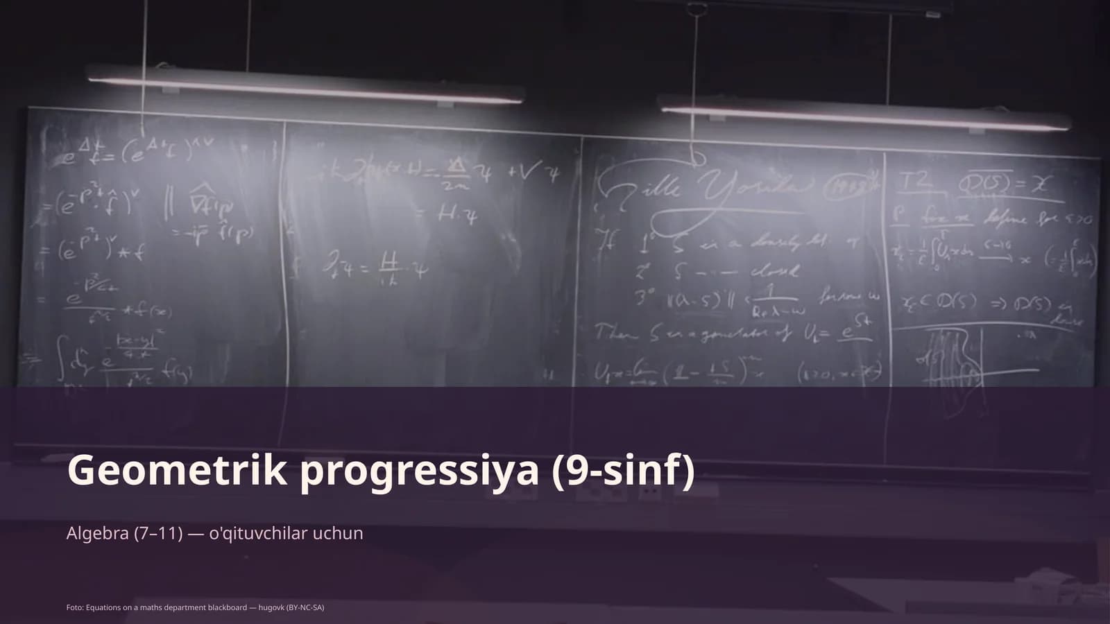 Geometrik progressiya (9-sinf)