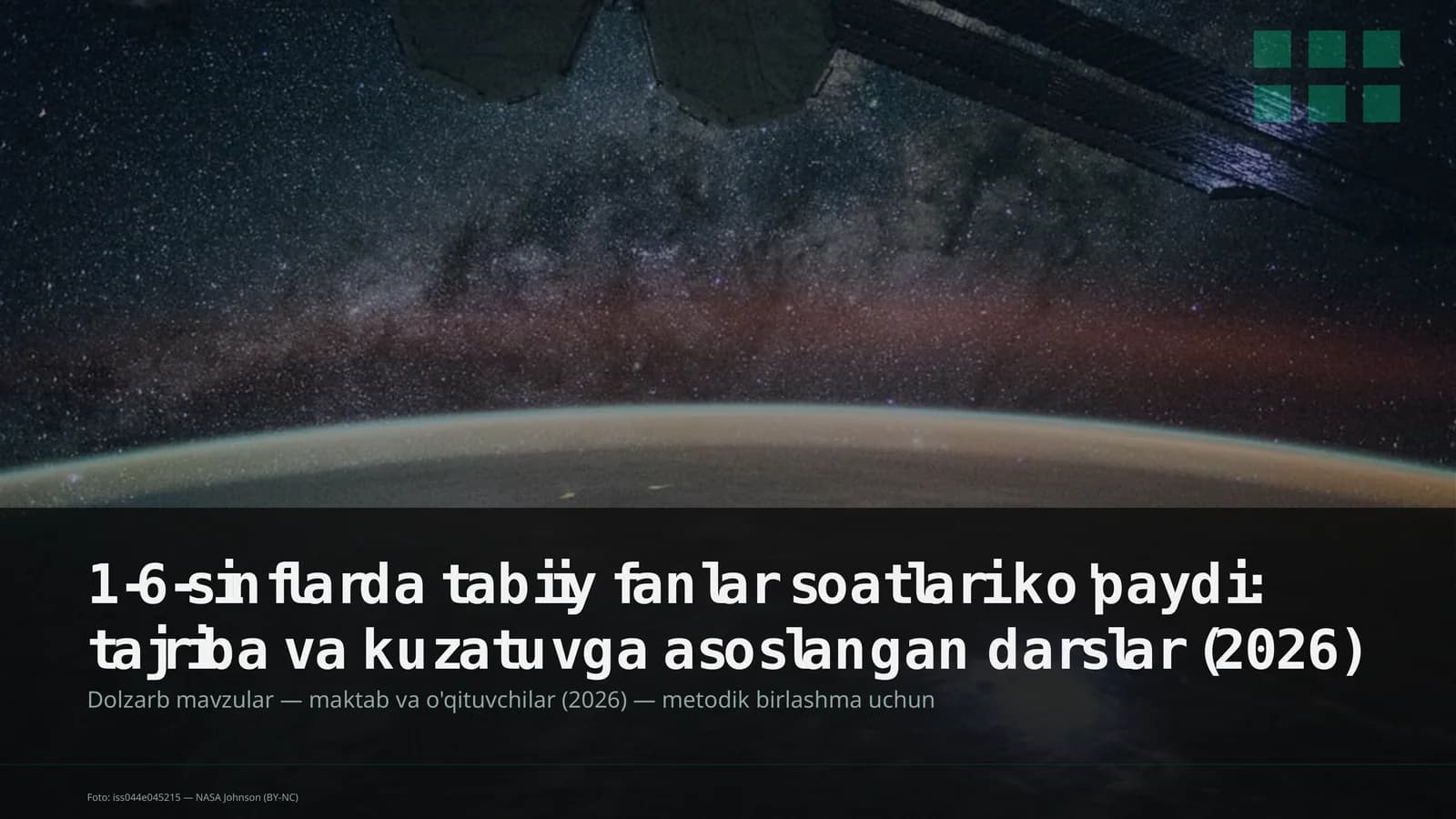 Dolzarb mavzular