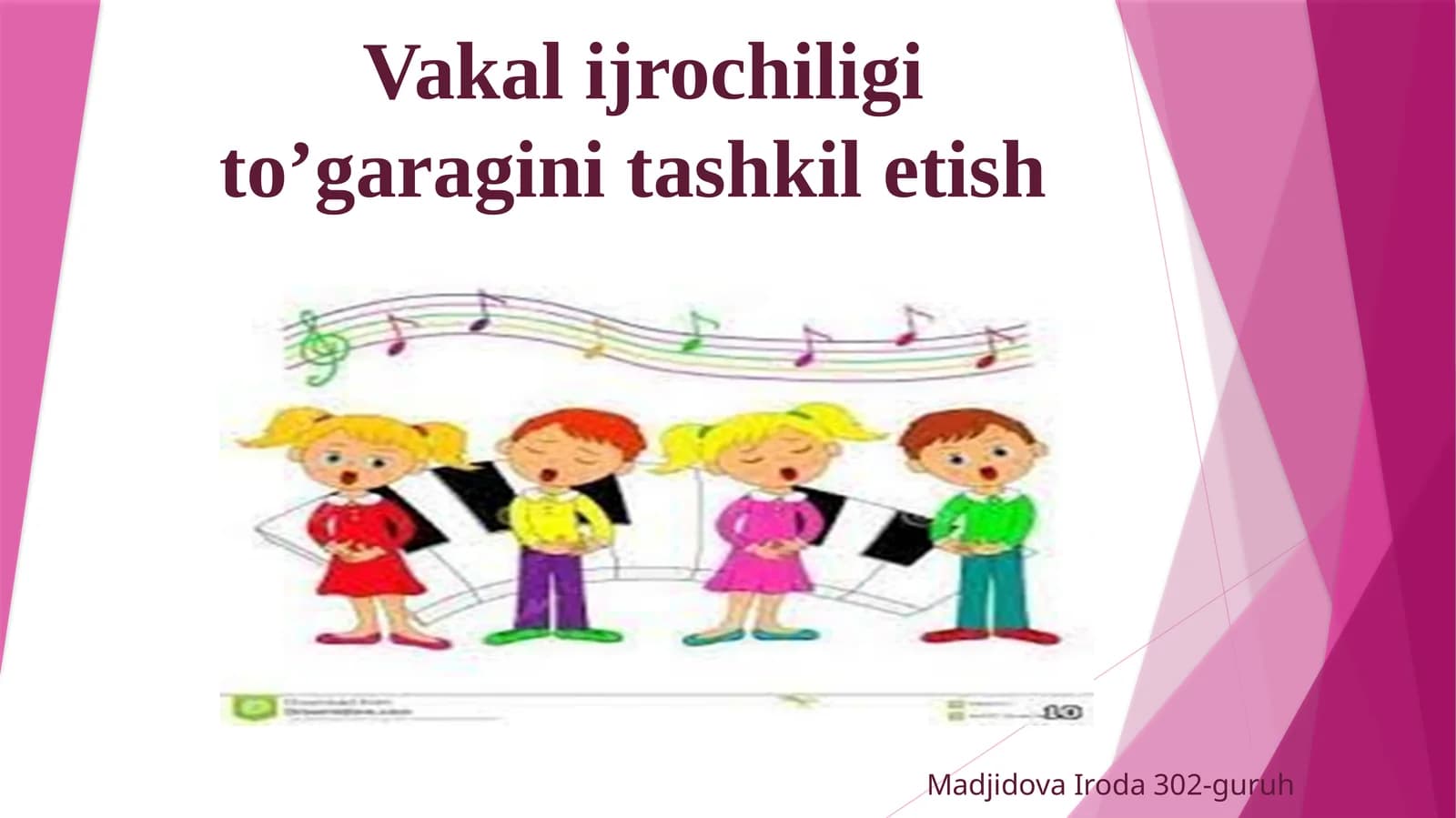 Vakali jrochiligiga to'garakni tashkil etish