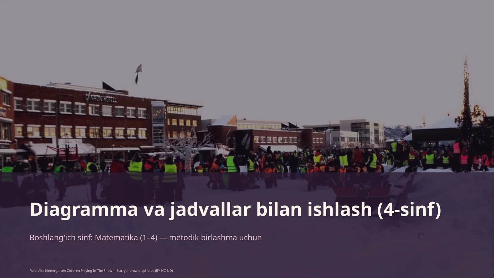 Diagramma va jadvallar bilan ishlash (4-sinf)