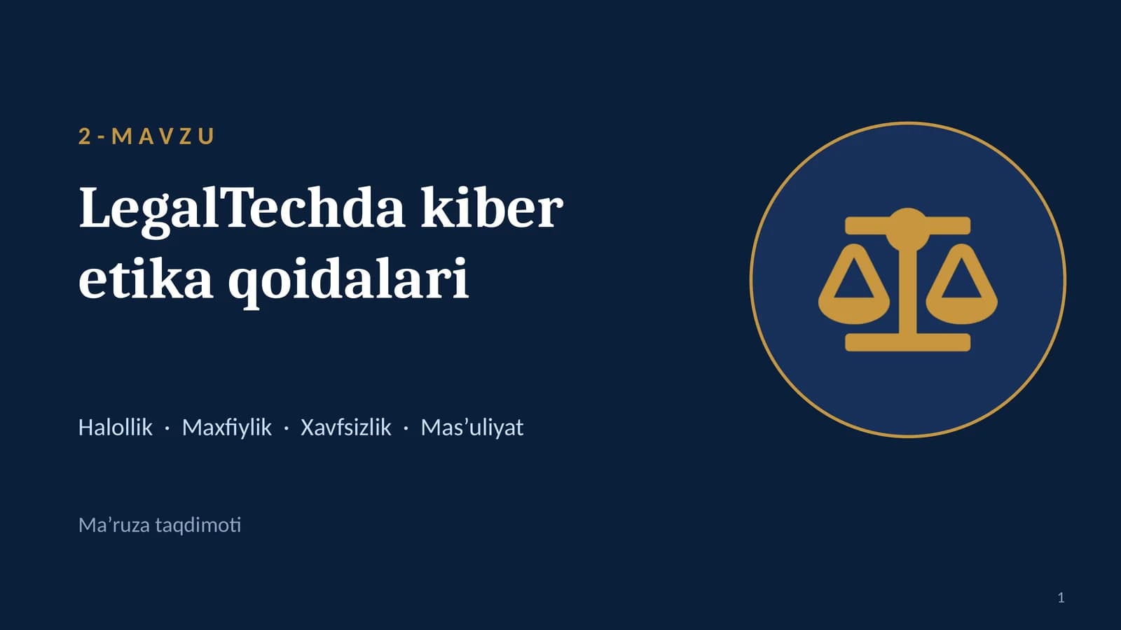LegalTechda kiber etika qoidalari