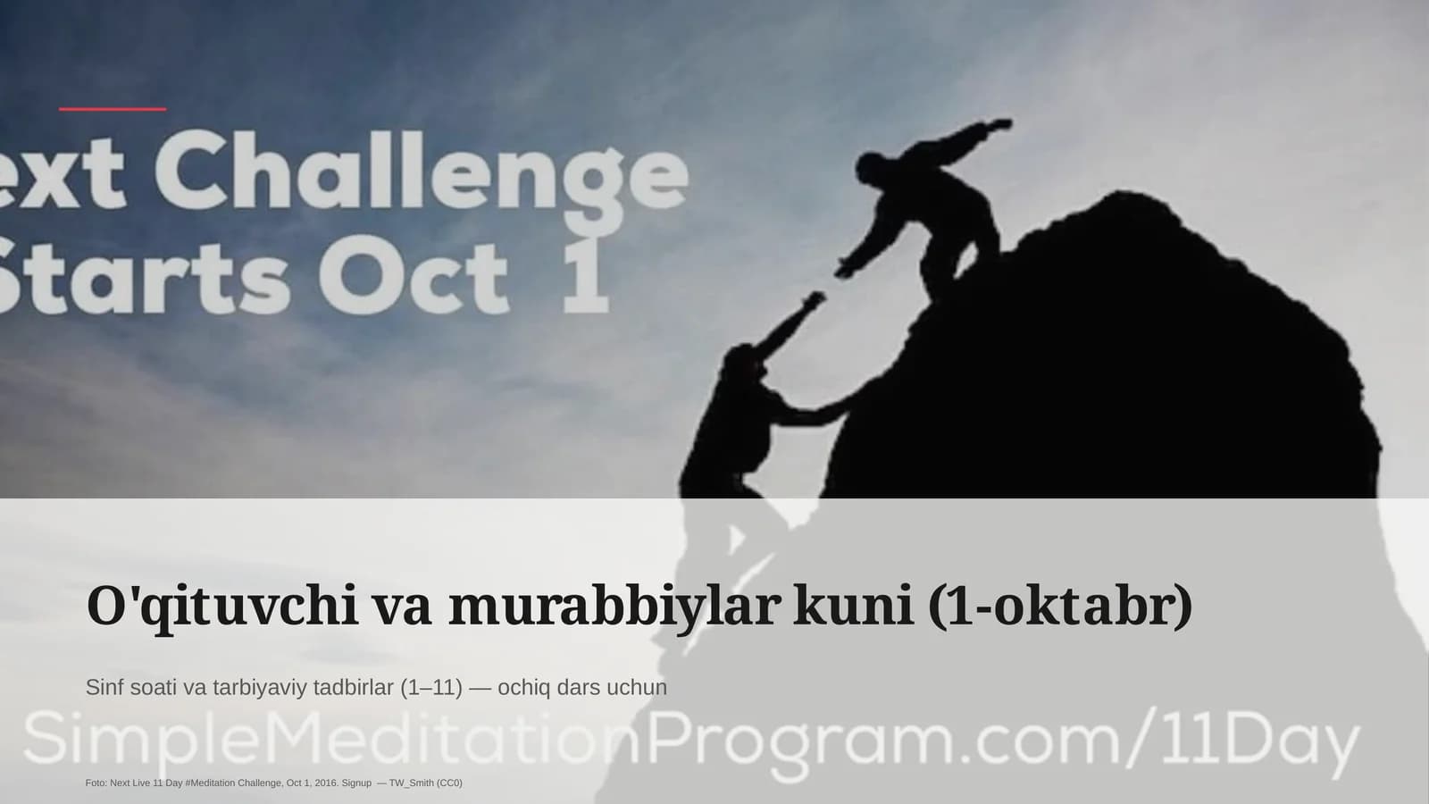 O'qituvchi va murabbiylar kuni (1-oktabr)