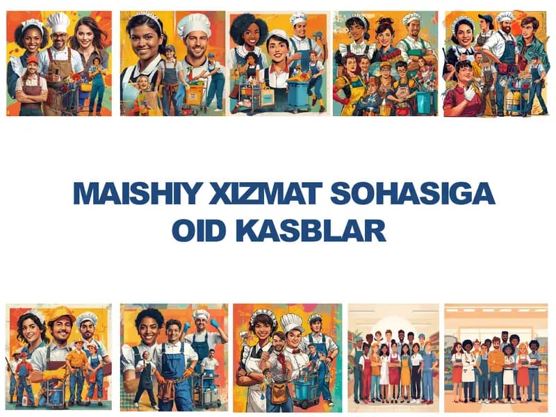 Maishiy xizmat koʻrsatish sohasiga oid kasblar.