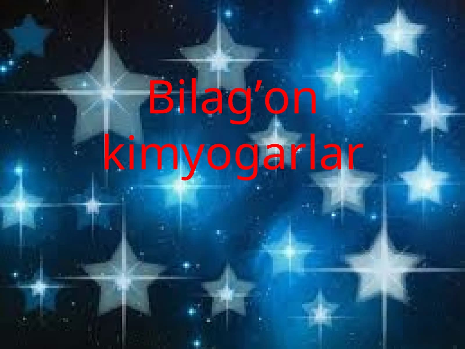 Bilag’on kimyogarlar