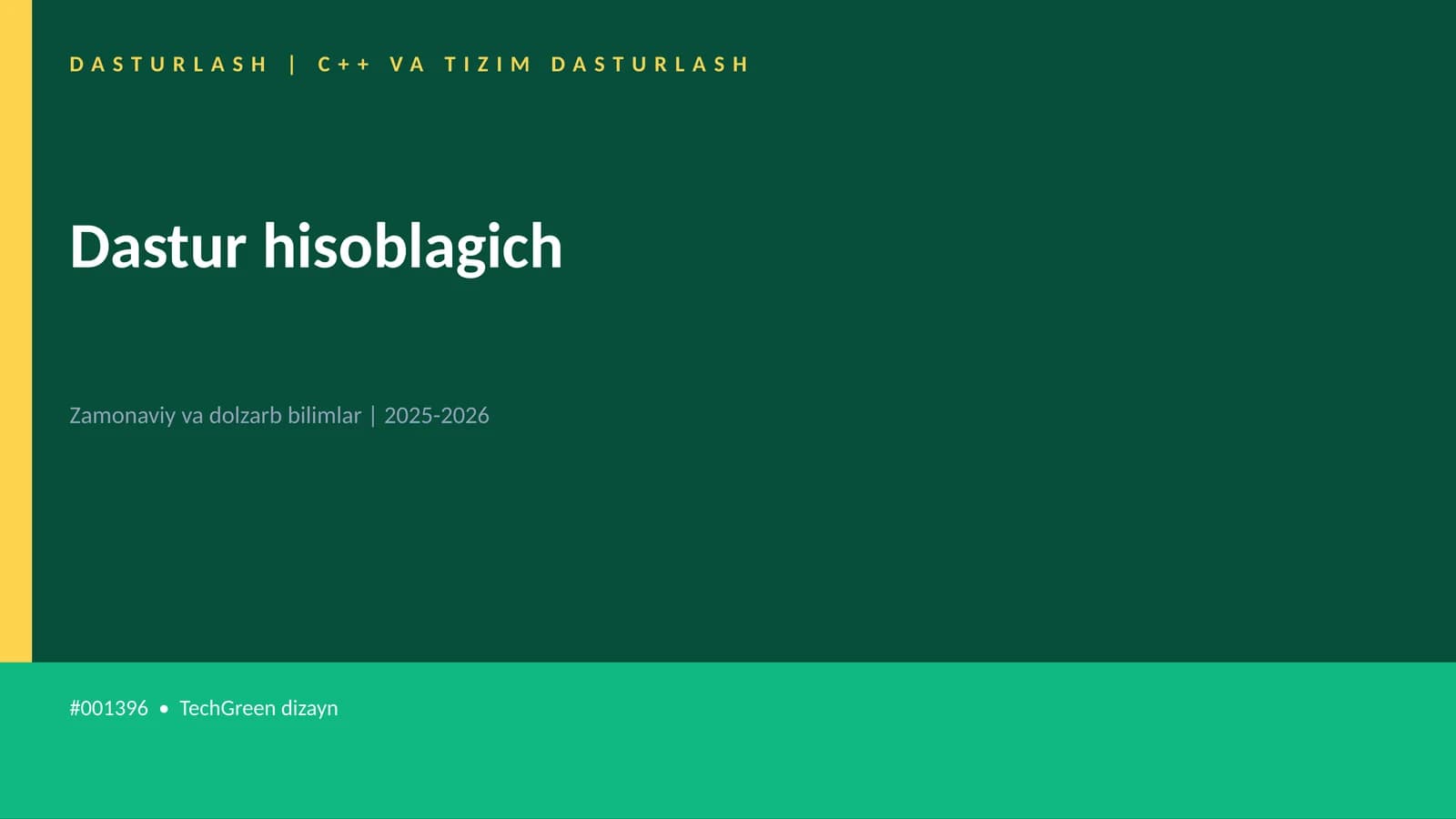 Dastur hisoblagich