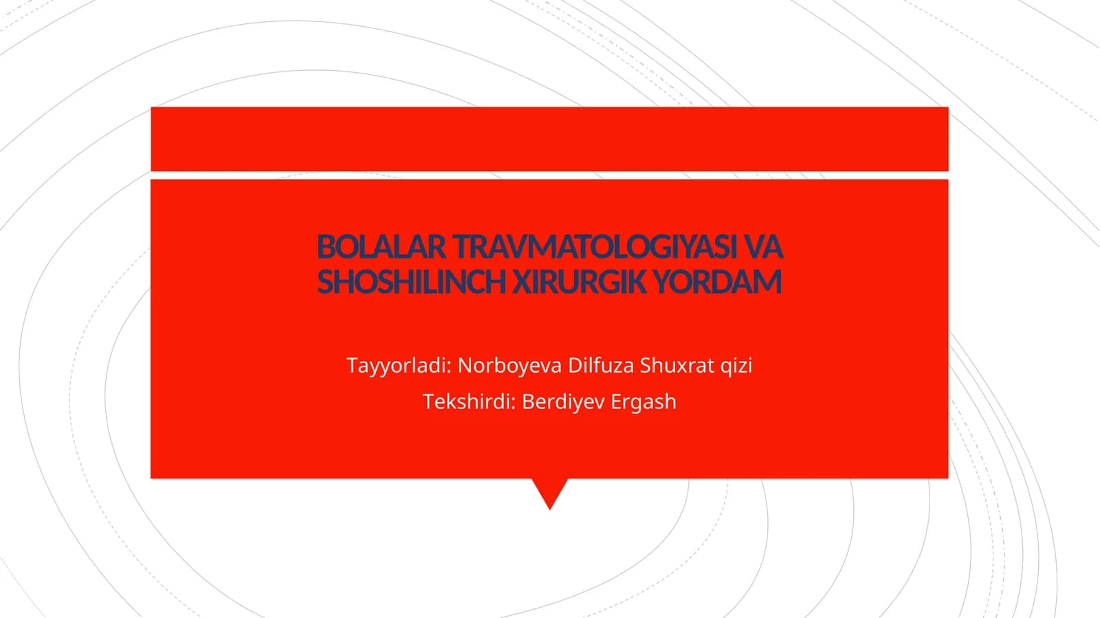 Bolalar Travmatologiyasi Va shoshilinch Xirurgik Yordam