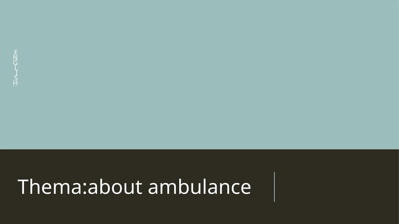 Thema:aboutambulance