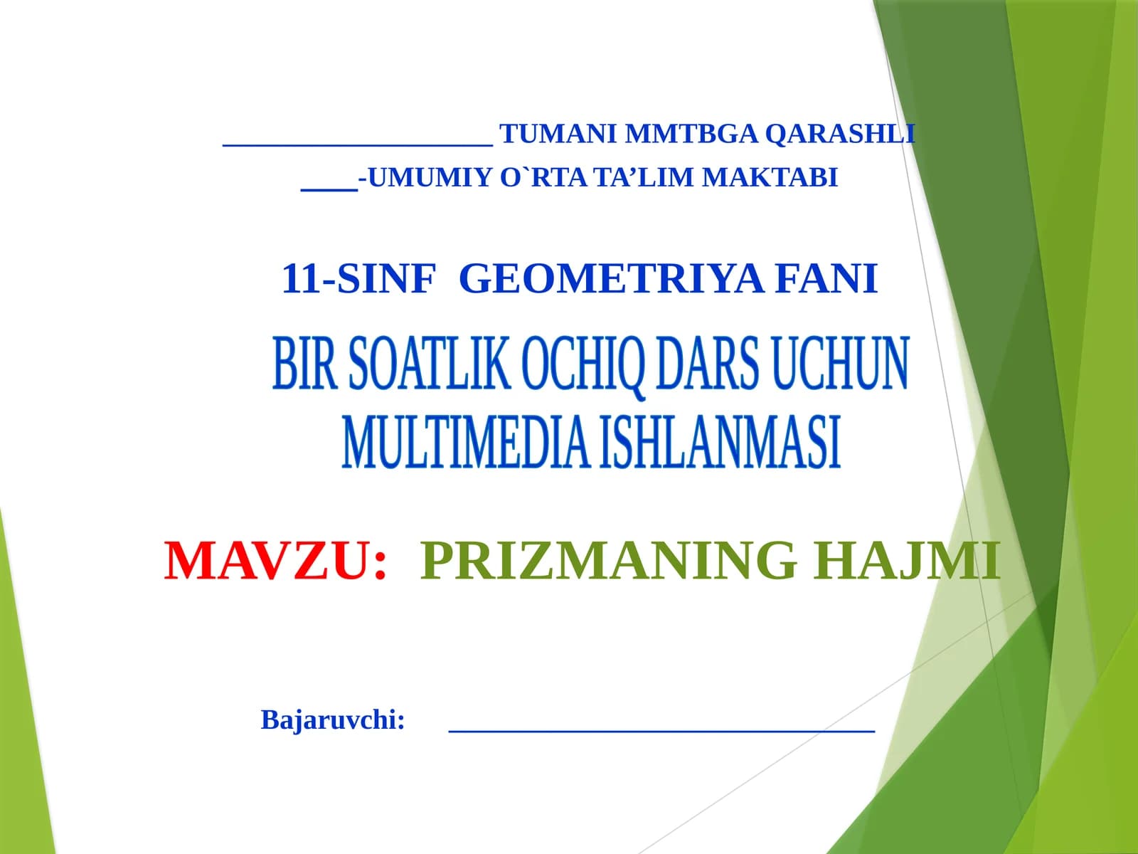 Geometriya fani