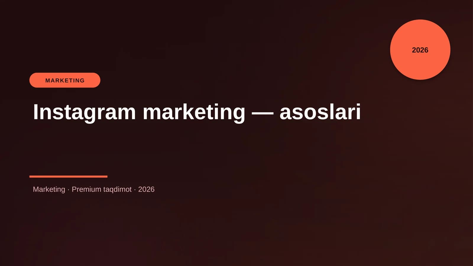 Instagram marketing — asoslari
