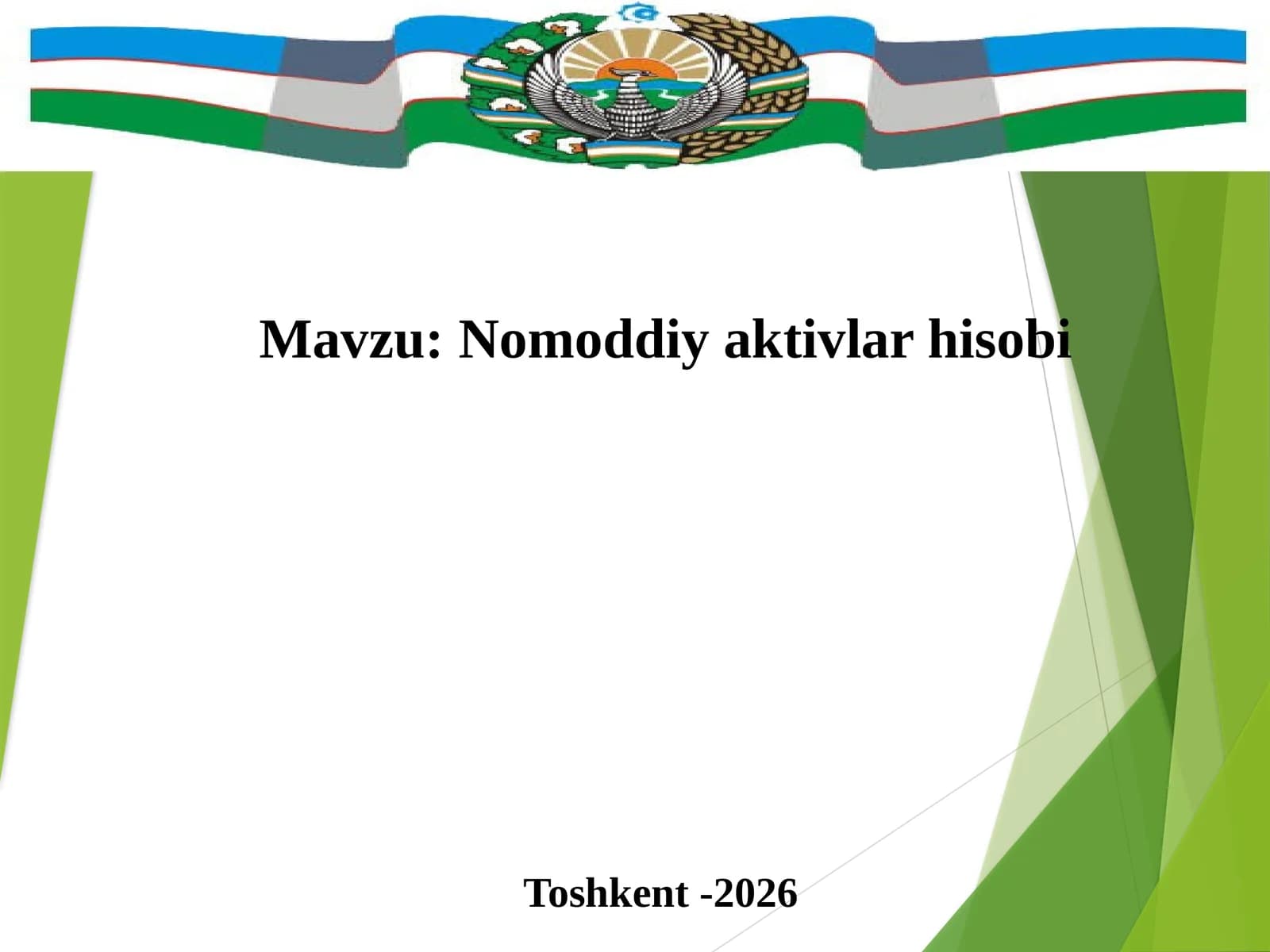 Nomoddiy aktivlar hisobi