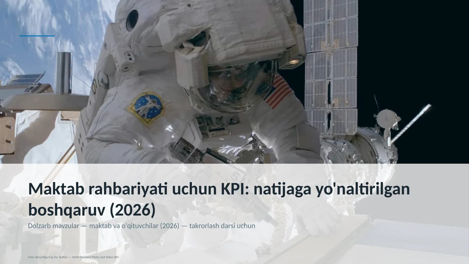 Maktab rahbariyati uchun KPI: natijaga yo'naltirilgan boshqaruv (2026)