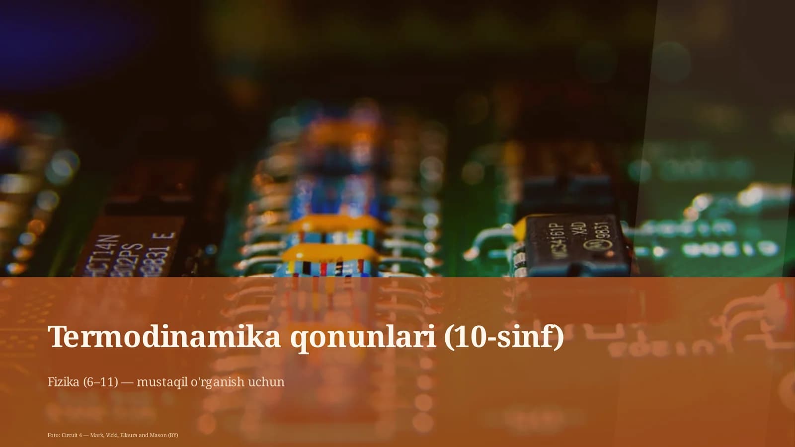 Termodinamika qonunlari (10-sinf)